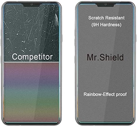 Mr.Shield [3-Pack] ออกแบบมาสำหรับ LG G7 พอดี [กระจกอุณหภูมิ] ตัวป้องกันหน้าจอ [แก้วญี่ปุ่นด้วยความแข็ง 9H] พร้อมการเปลี่ยนอา??